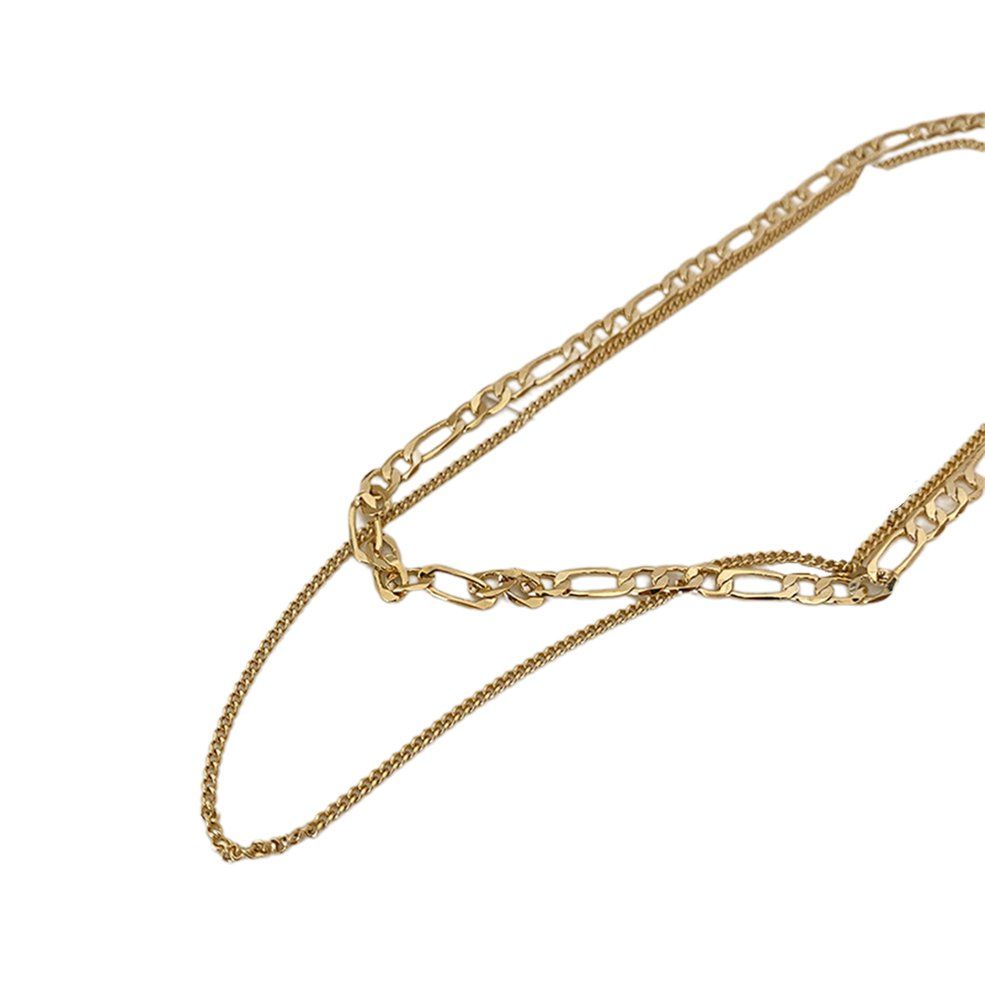 European And American Multi-layered Retro Decorative Necklace Clavicle Chain