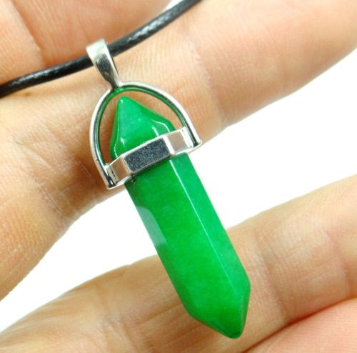 Natural stone lapis Opal Pink Purple Crystal Stone Hexagonal Column Pendant Necklaces Leather Chains Necklace Jewelry(null)
