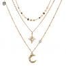 Fashion Women Butterfly Faux Pearl Design Multilayer Trend Neckle Jewelry Gift