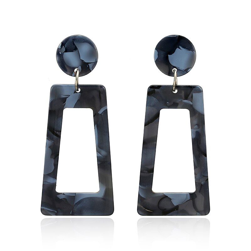 2020 Bohemian Leopard Acrylic Drop Earrings for Women Fashion Round Geometry Pendant Earrings Jewelry Gift Set