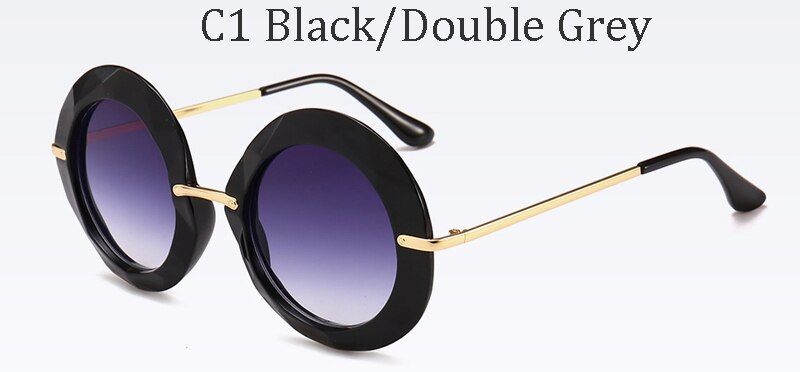 5710 C1AOZE fashion round frame Vintage Sunglasses Sunglasses Women Luxury 2019 Red Green black large size summer hot sunglasses UV400