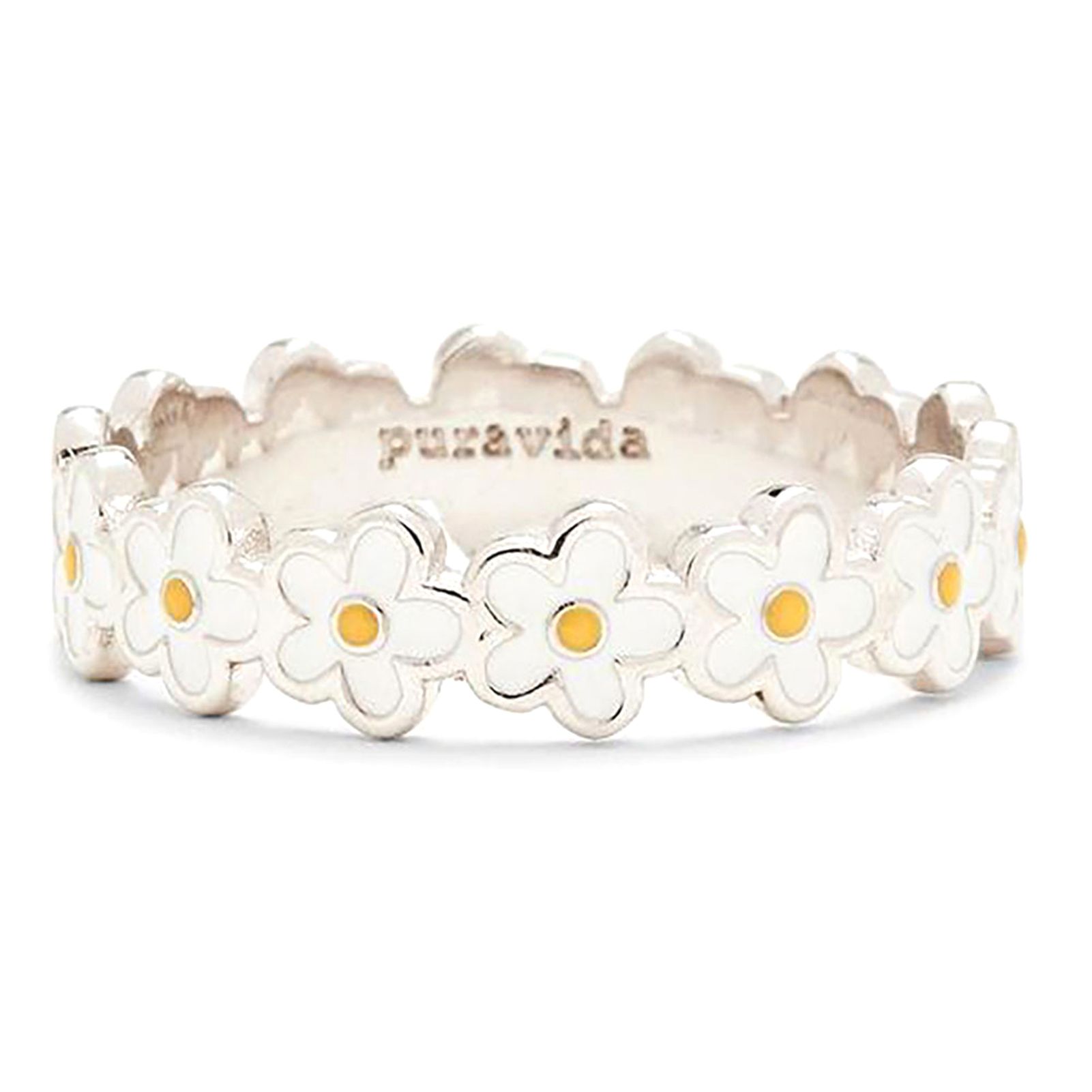 Party Ring Detailed Craftsmanship Marguerite Flower Shape Ring