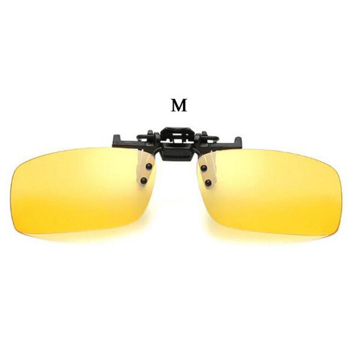 C2Drop Shipping 2021 Male Portable Polarized Clip On sunglasses Driving Night Vision Lens Unisex Polaroid clip sun glasses