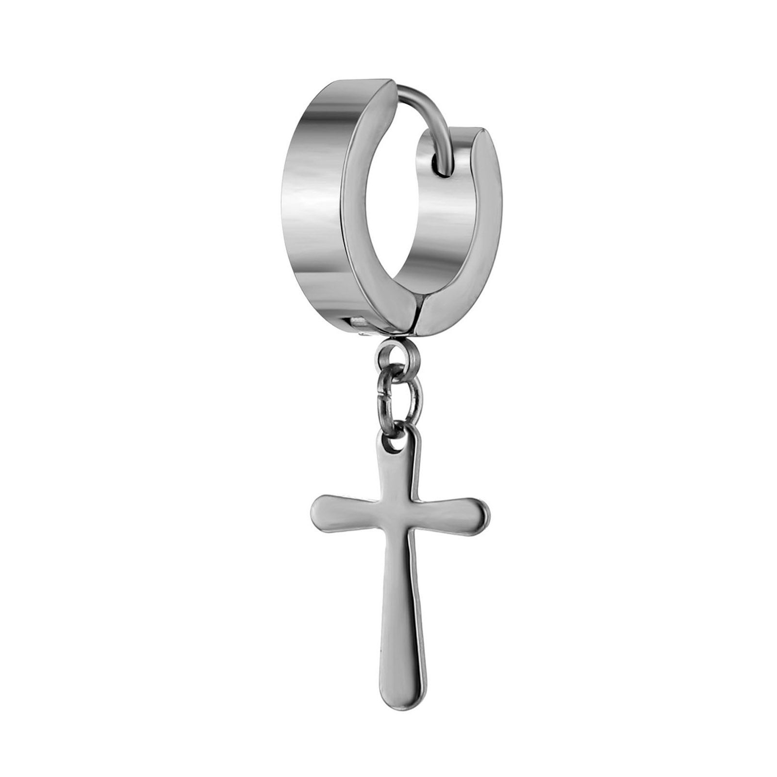 Uni Dangle Earring All Match Simple Bright Luster Hoop Earring