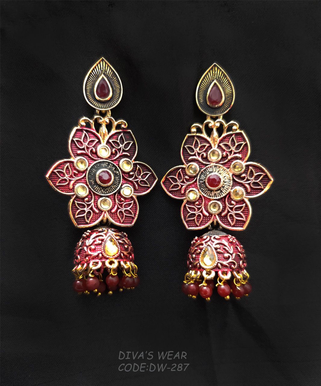 Indian Multicultural Traditional Casual Party Earrings Junk