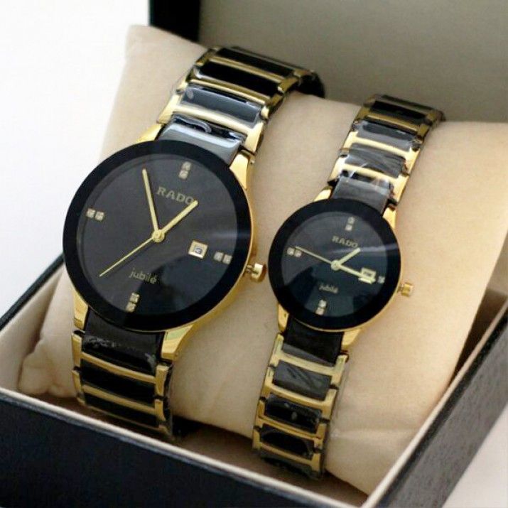Analog Couple Watch For Man&Women Er87-Golden