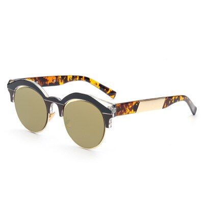 GoldLONSY Fashion Vintage Sunglasses Women Brand Designer Cat eye Sun Glasses Men Women oculos de sol feminino Drop Shipping