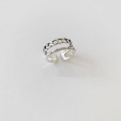 AOMU 2020 Punk Geometric Irregular Curve Glossy Simple Line Heart Smiley Rings Adjustable Opening Ring For Women Party Jewelry
