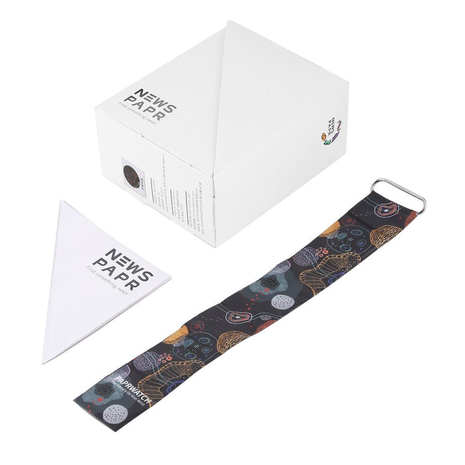 Personalized Paper Watch Paper Strap Magnetic Closure Buckle LED Digital Watch