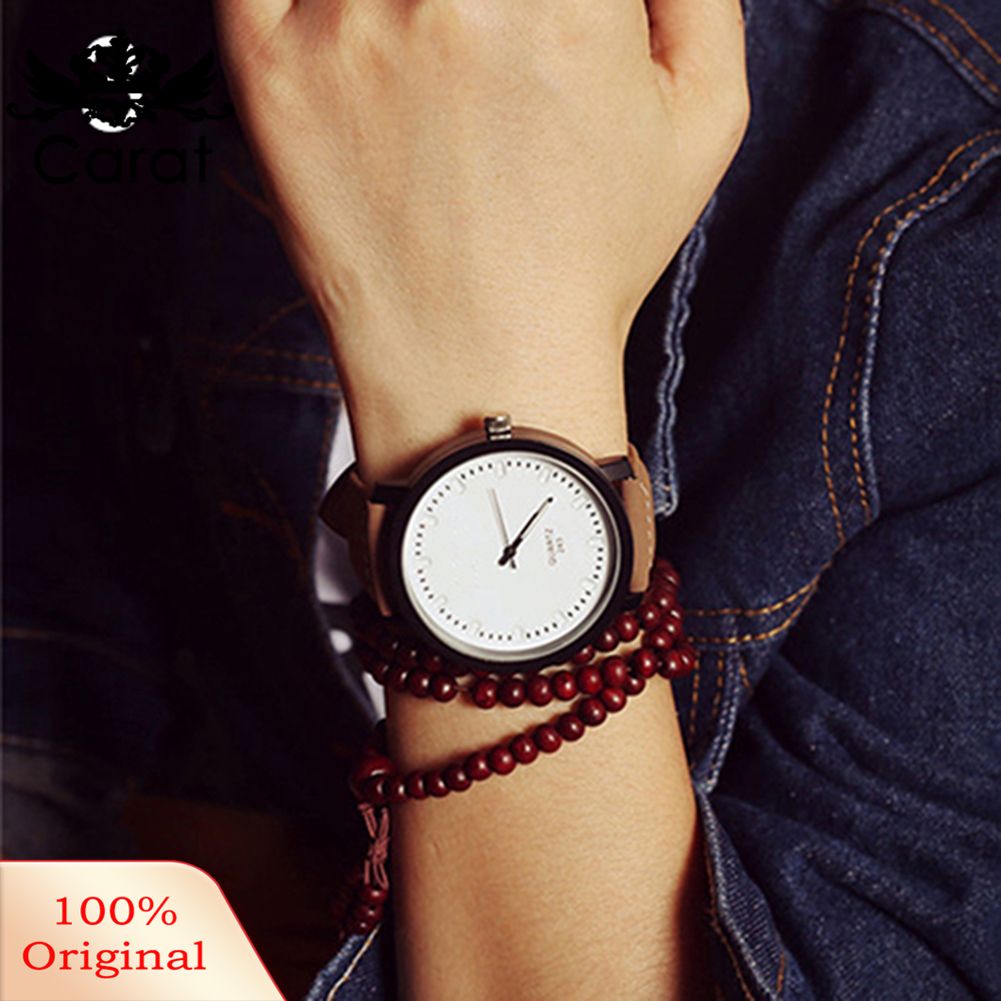 Fashion Unisex Dull Polish Faux Leather Band Analog Quartz Sports Wrist Watch