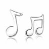 Women Tiny Asymmetry Musical Ear Stud Earrings Jewelry Charms Gift
