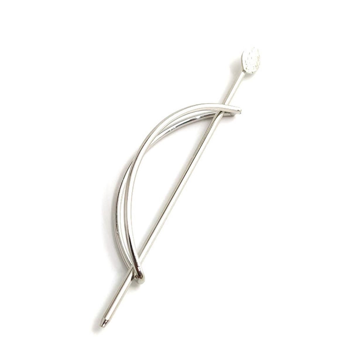 1 Piece Women'S Alloy Hairpin ple Oval Hollow Leaf ray Metal Hairpin