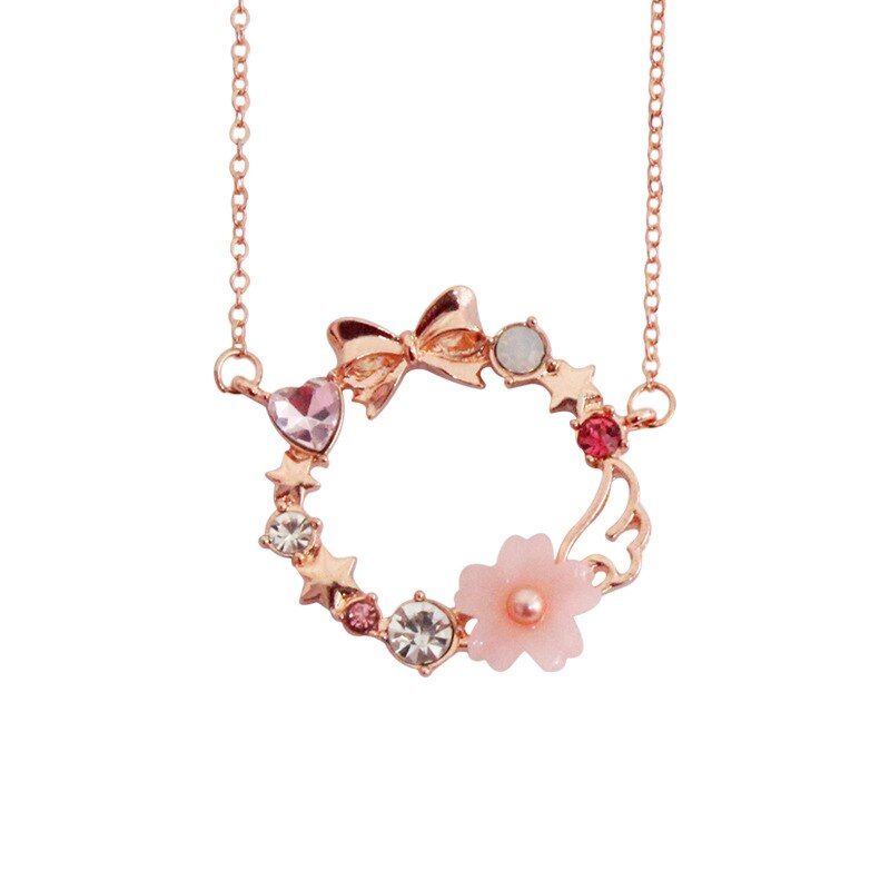 16 styles Japanese Luna Cat Pendant Angle Wing Key Wand Sailor Moon Necklace