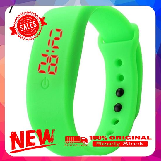 Vist Fox Women Men Silicone Band Strap Digital LED Display Bracelet Wrist Sports Watch