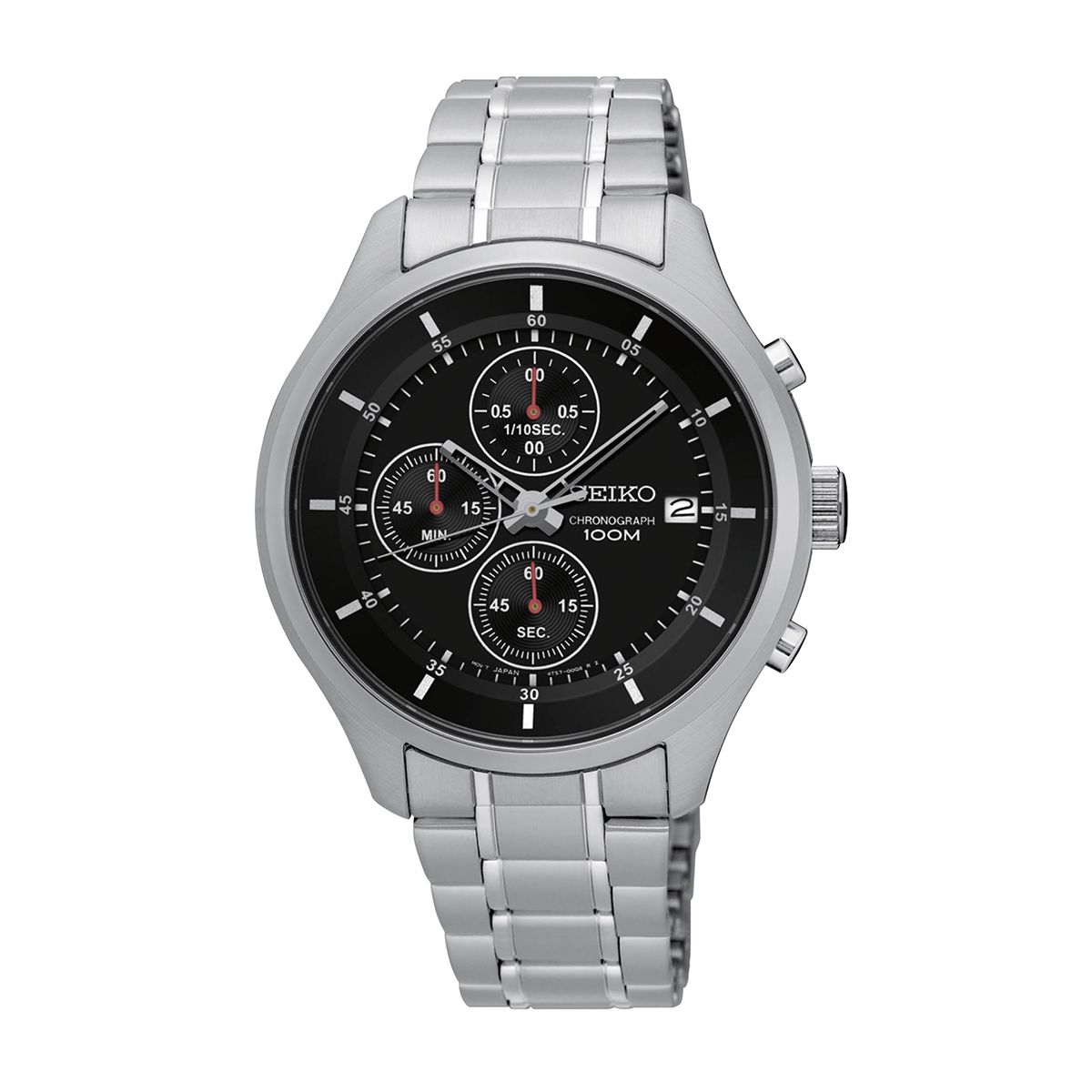 SEIKO SKS539P1 ST BK MT Stainless steel Wrist Watch For Men