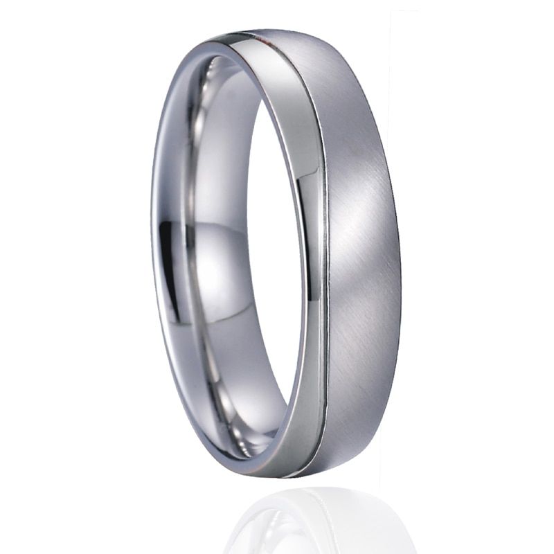 Alliances LOVE Marriage Couple Wedding Rings set for men and women Silver Color Titanium Stainless steel Jewelry No fade/rust
