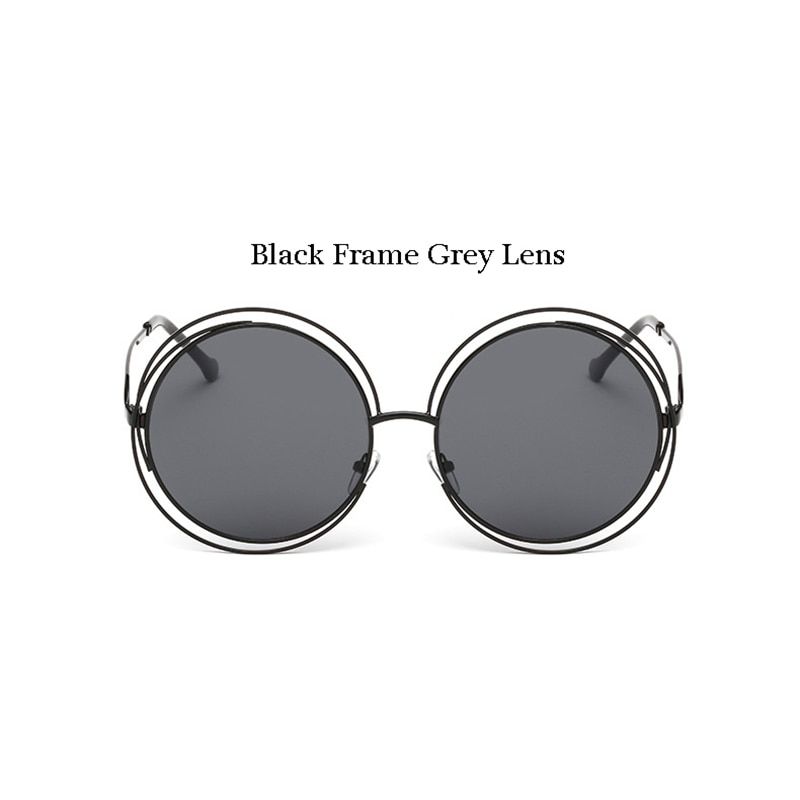 ZUCZUG 2020 Vintage Round Sunglasses Women Luxury Brand Big Size Oversized lens Mirror Sunglasses Lady Cool Retro Eyewear Female