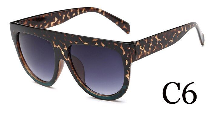 C6LVVKEE 2019 Fashion Women Sunglasses Brand Designer Luxury Retro Sun glasses Gradient Lens Big Full Frame Eyewear Women Glasses