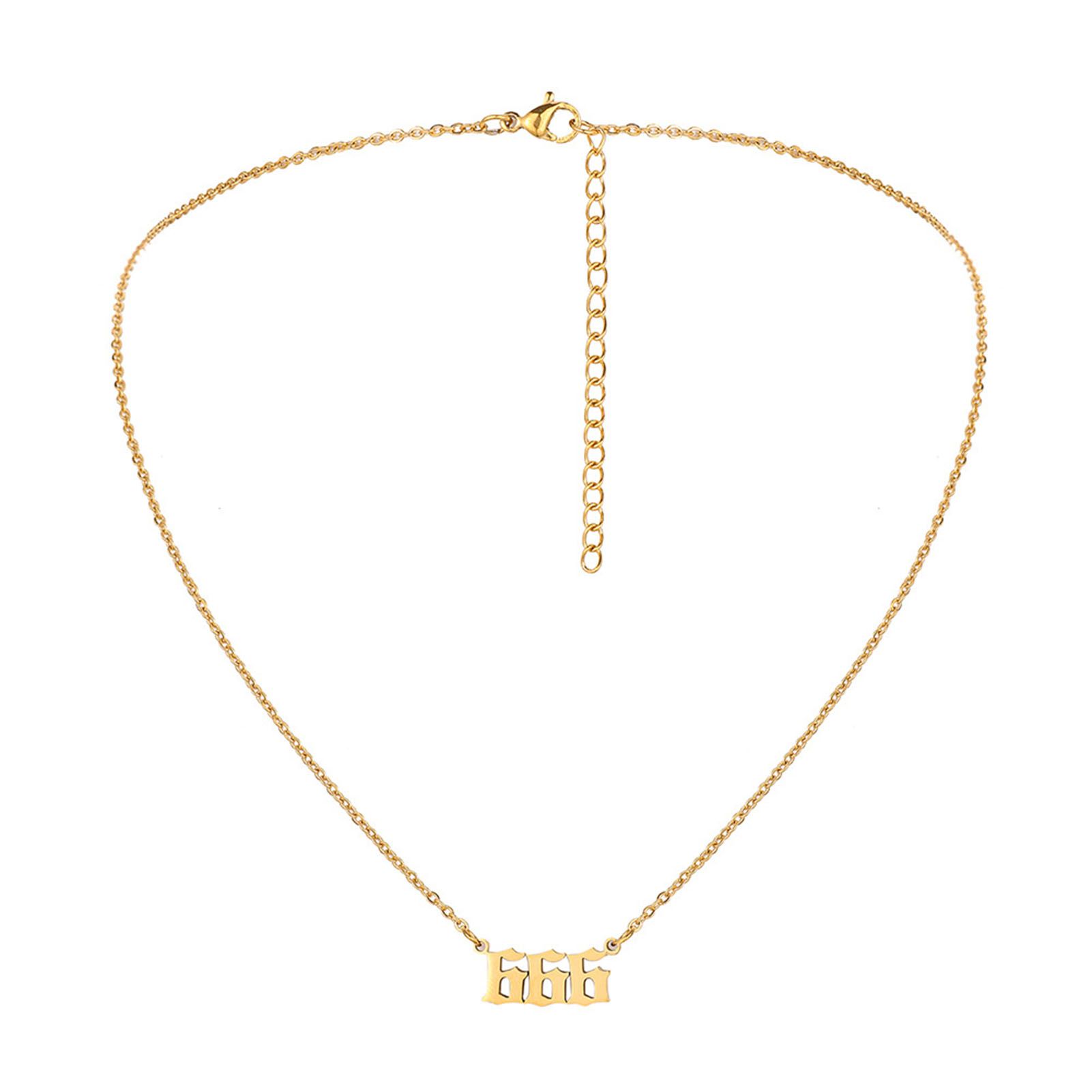 Number Necklace Charming Exquisite Design Number Necklace