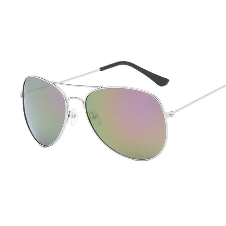 Silver PurpleFashion Luxury Aviation Sunglasses Women Brand Designer Sun Glasses For Women Lady Sunglass Female Ray Oculos De Sol
