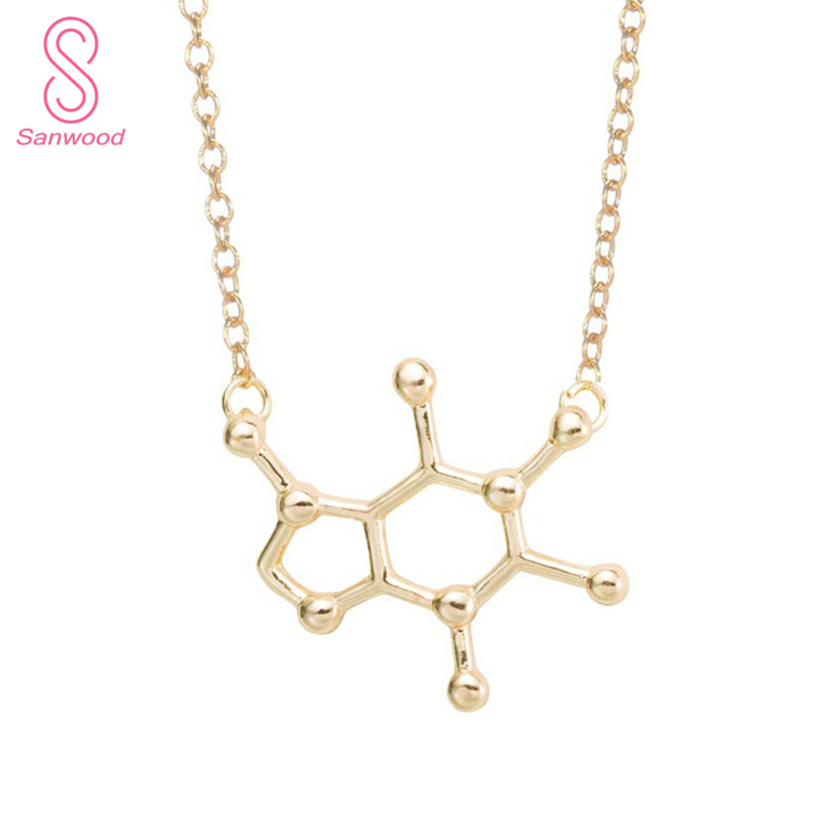 Necklace Eco-friendly Corrosion Resistant Alloy Molecular Shape Necklace Jewelry Supplies for Women