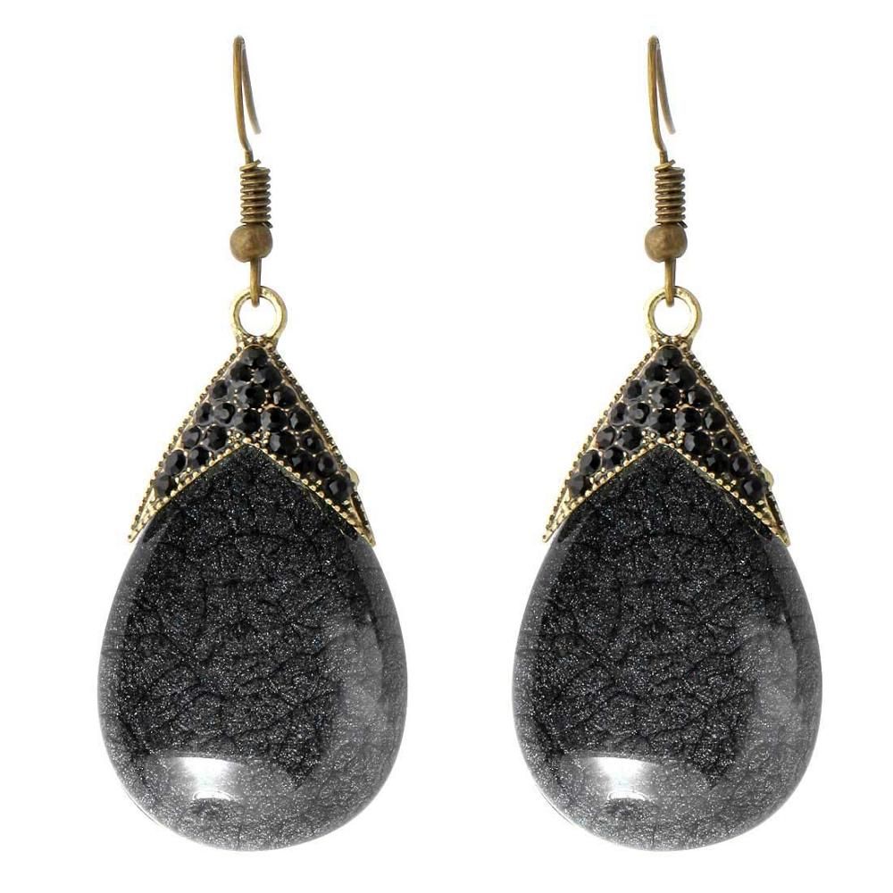 2020 New Bohemian Natural Stone ZA Drop Earrings for Women Wedding Party Brand Design Ins Trendy Dangle Earrings Gifts