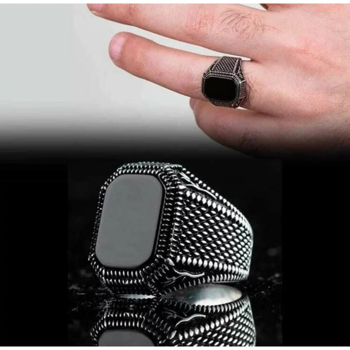 New Black Finger ring For Men