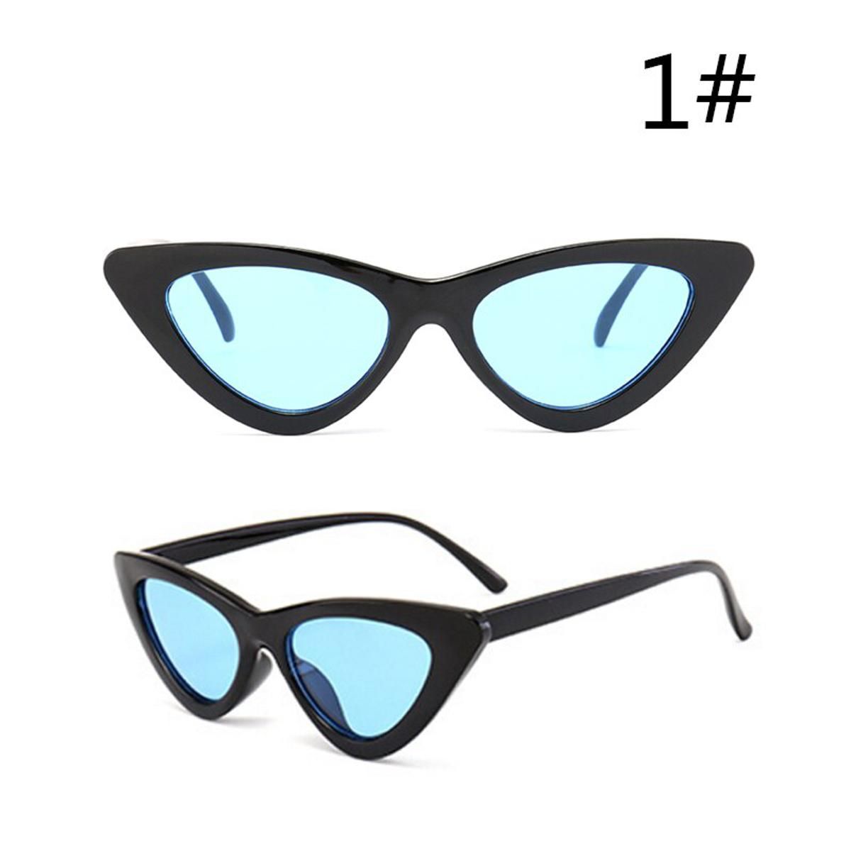 1Brand Designer Retro Sunglasses Vintage Sunglasses Women Triangular Cat Eye Sun Glasses Shades For Women Uv400 Eyewear Okulary