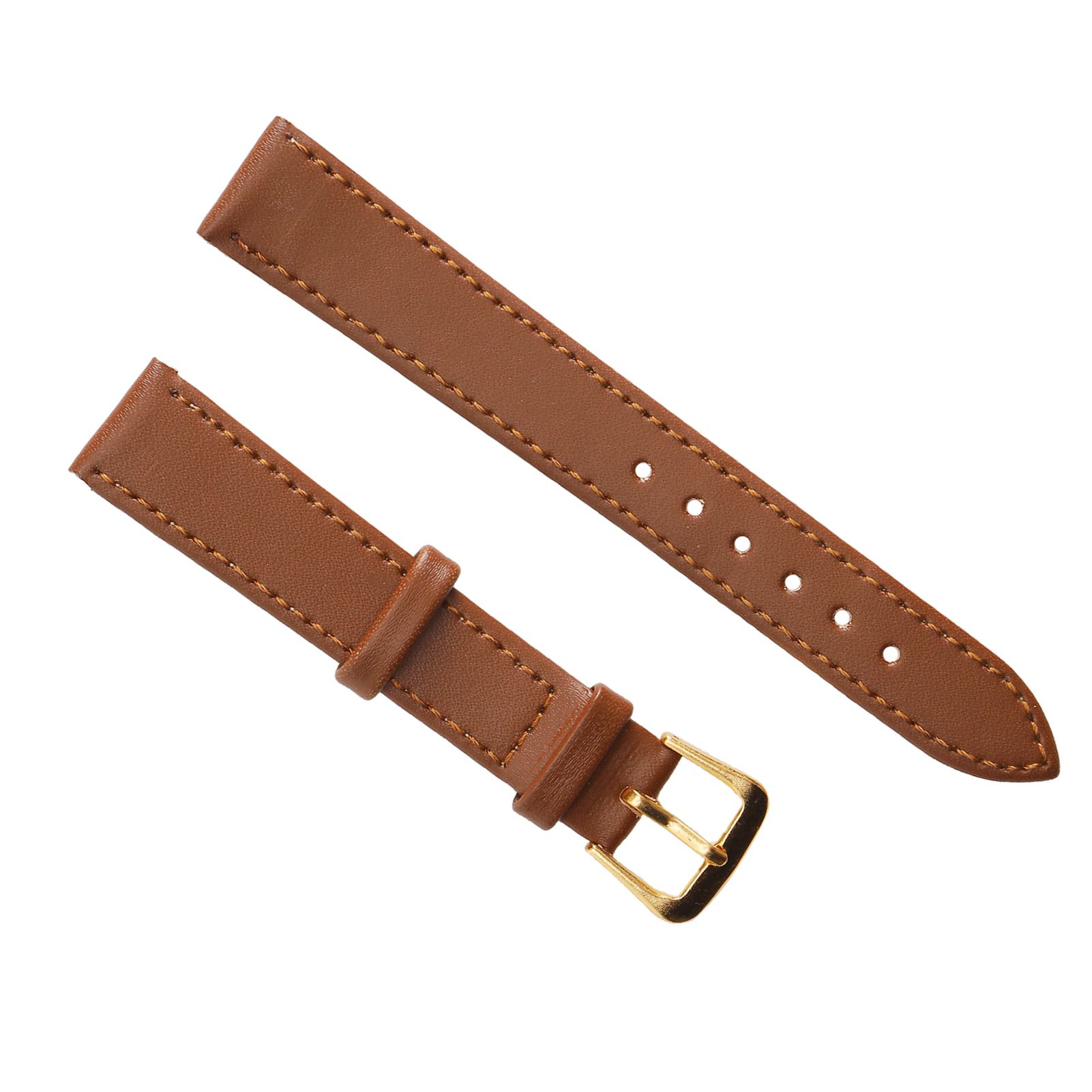 Pin Buckle Watch Strap Soft PU Leather Band Comfortable Durable Convenient for Professional Use Replacement General Purpose