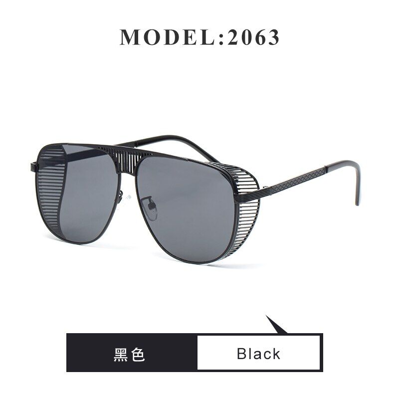 BlackNew Arrval 2021 Square Sunglasses Men Classic Driving Metal Frame Sun Glasses Wholesale oculos de sol masculino 2036