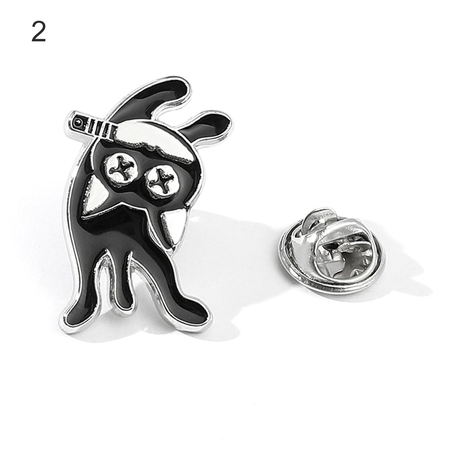 Cartoon Brooch Pretty Black Cat Cartoon Enamel Animal Badge