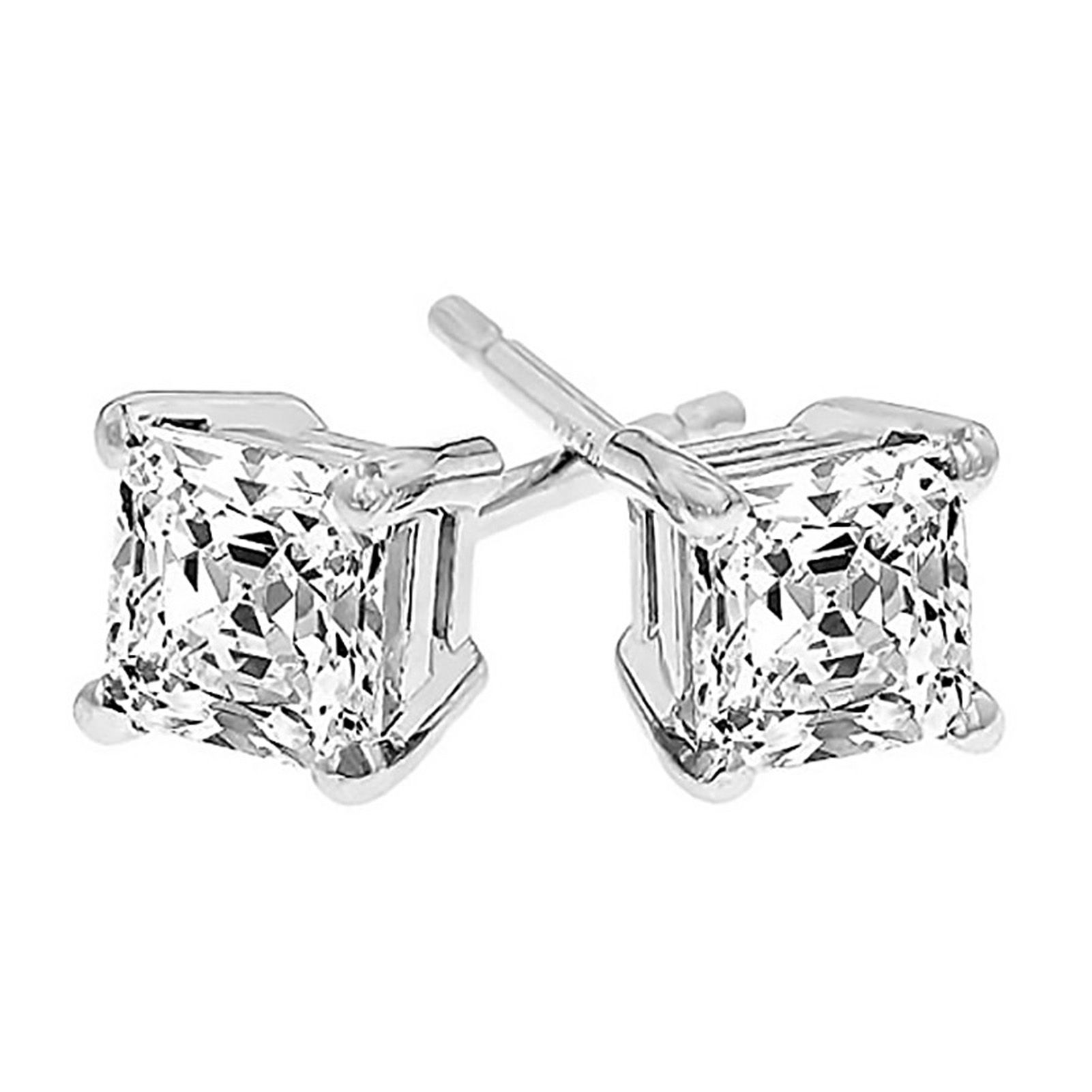 Women Earrings Great Workmanship Cubic Zirconia Princess Ear Studs