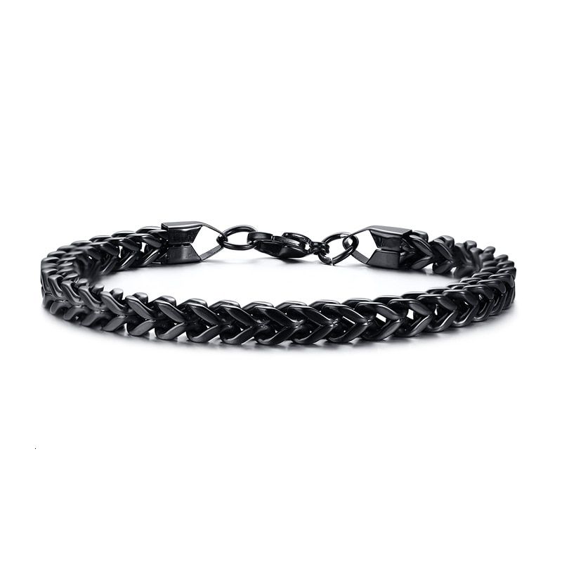 Double Rope Chain Mens Stainless Steel Bracelet silver color Punk Biker Pulseira Masculina Jewelry 8.3"