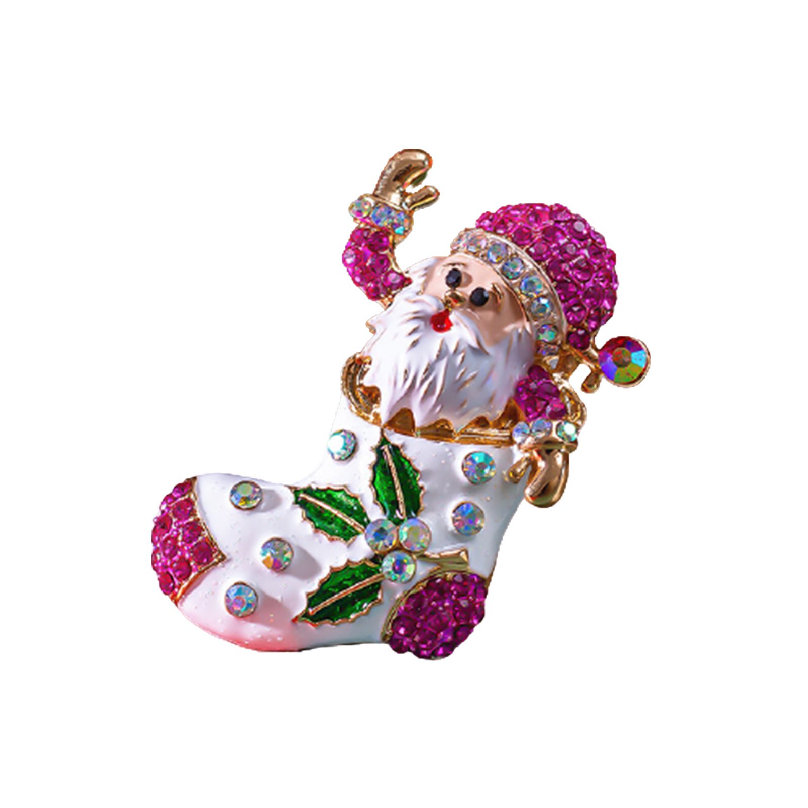 Brooch Decor Exquisite Lovely Santa Claus Shape Fasion Brooch