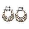 Women Vintage Hollow Rhinestone Drop Flesh Tunnel Expander Ear Piercing Jewelry
