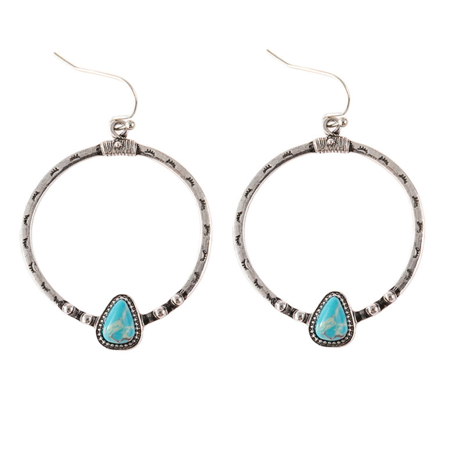 Long Earrings All Match All Match Blue Faux Stone Earrings
