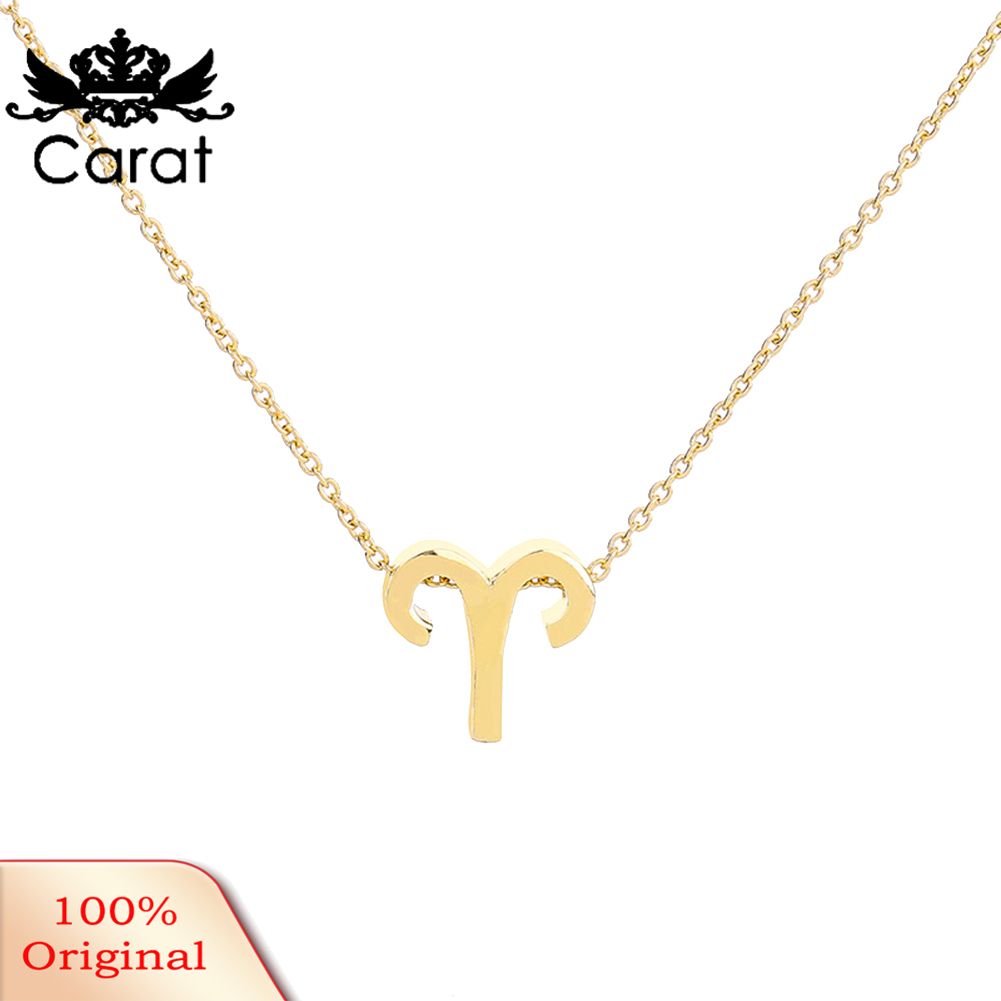 Fashion Women Twelve Constellations Pendant Clavicle Chain Neckle Jewelry Gift