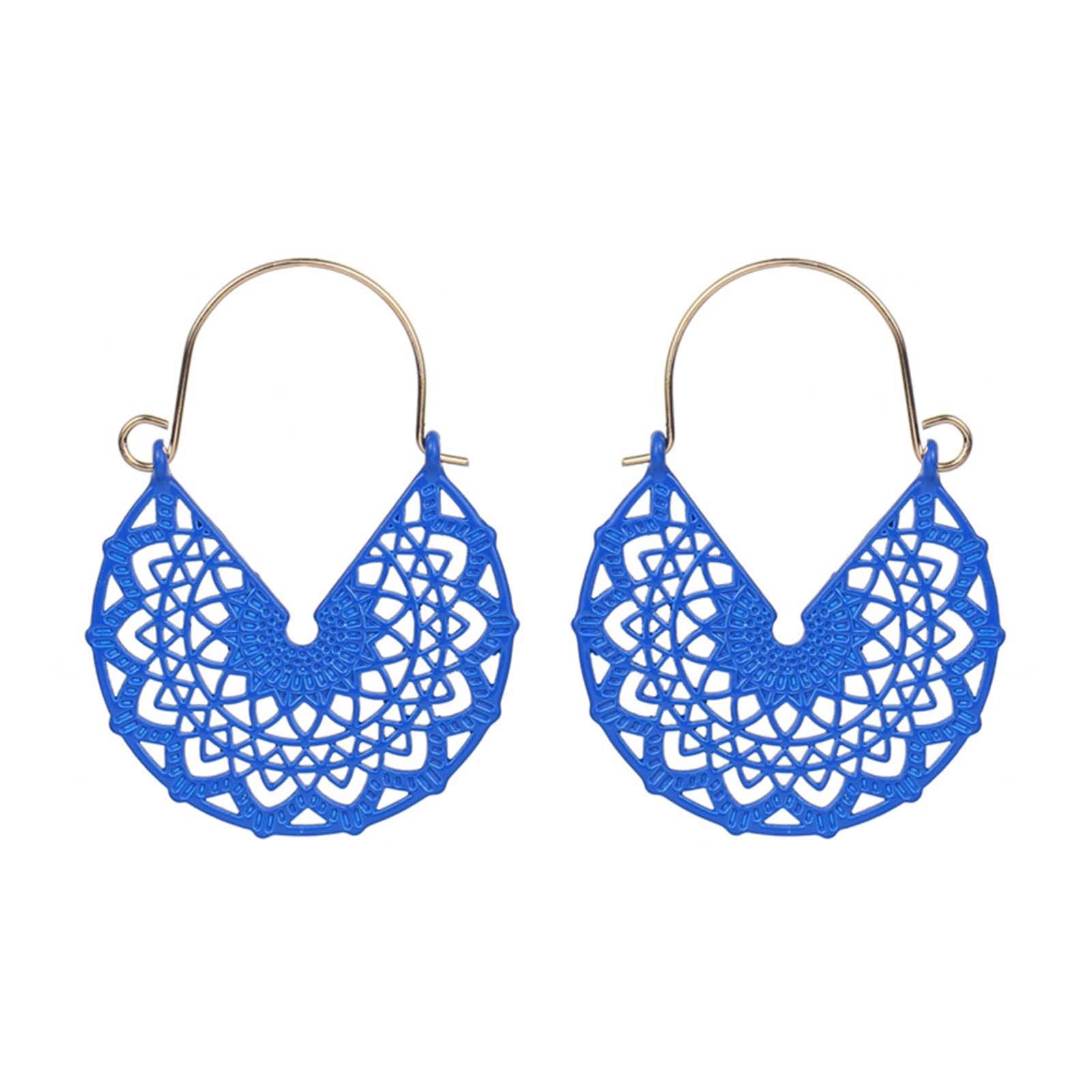 Women Earrings Hollow Out Lightweight Vintage Dangle Earrings