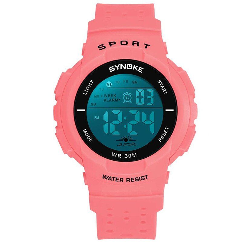 SYNOKE Children Watch Sports Electronic Digital LED Watch Boy Watch LED Digital Wrist Watch Luminous Alarm Wristwatch horloges