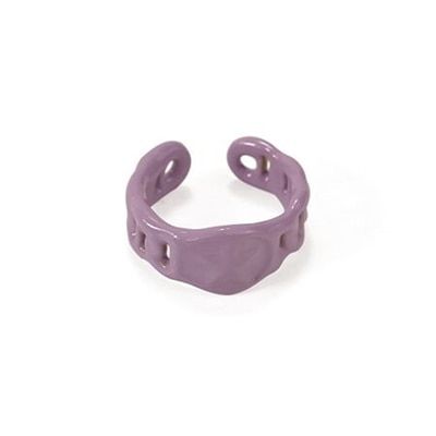 HUANZHI 2020 New Trendy Colorful Dripping oil Geometric Rings Hand-painted Irregular Open Rings for Women Party Jewelry