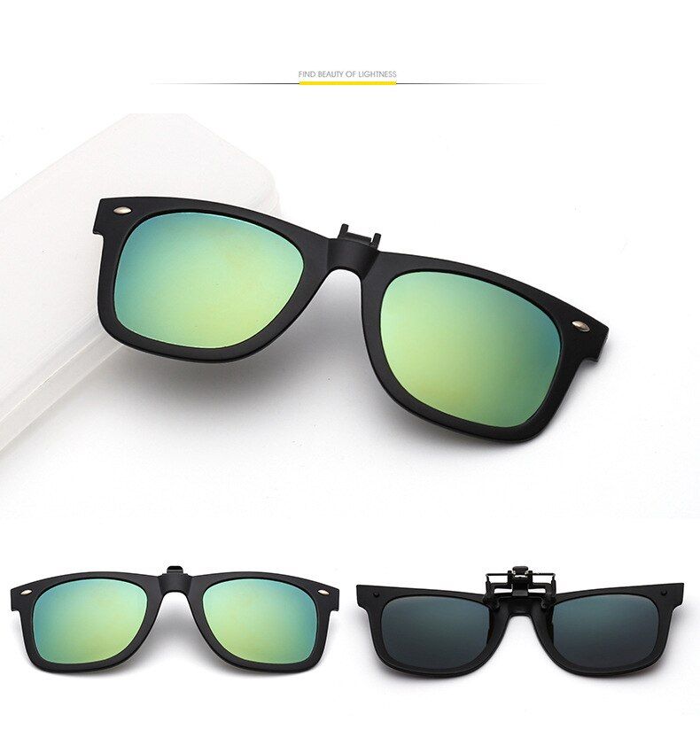 42021 Sunglasses Clip Mirrored Clip on Sunglasses clip on glasses Men Polarized Clip Prescription Myopia ZB-71