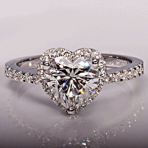925 Sterling silver fashion Female Ring 3ct AAAAA cz Promise Wedding Band Rings for Women Bridal Finger Party Jewelry Gift