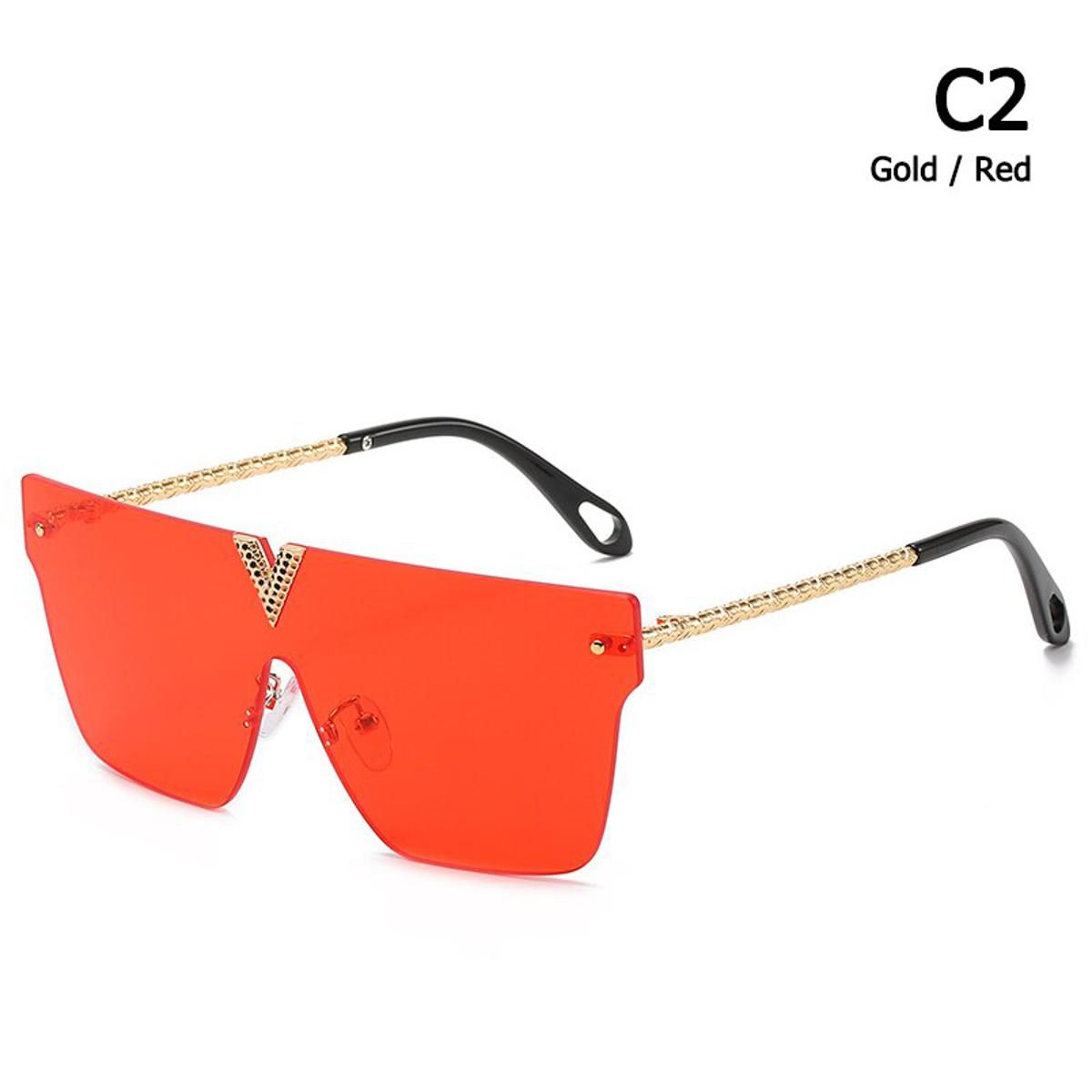 C2JackJad 2020 Fashion Vintage Rimless Style Gradient Sunglasses Women Cool Luxury Brand Design Sun Glasses Oculos De Sol 8906