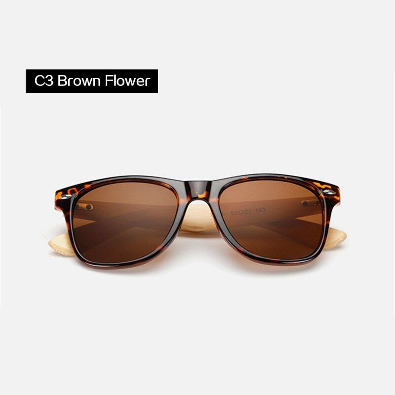 leopard as pictureUVLAIK Classic Vintage Wood Sunglasses Men Women Mirrored Reflective Lens Wooden Sun Glasses Bamboo Glasses Goggles