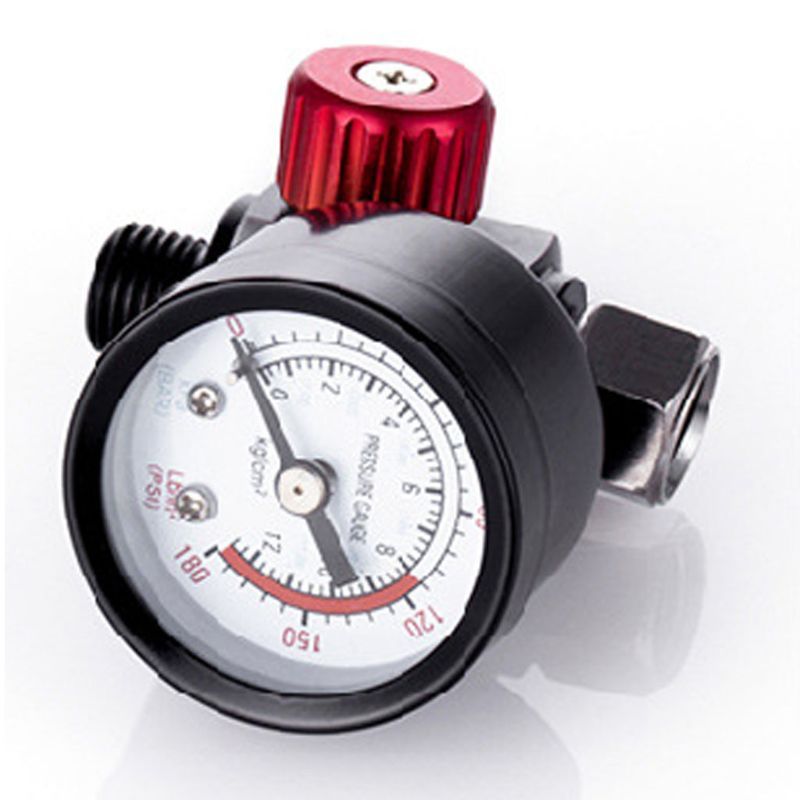 Pneumatic Airbrush Air Pressure Gauge 0-140 PSI Oil Water Trap Filter Separator 203C