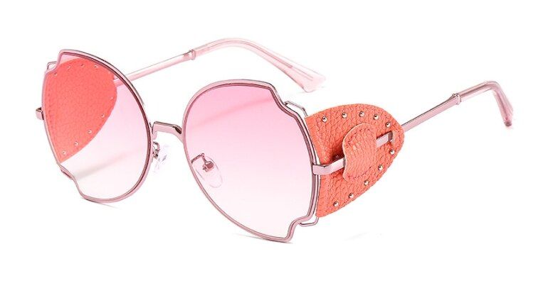 C5 pink46282 Big Frame Windshield Goggles Irregular Sunglasses Men Women Fashion UV400 Glasses