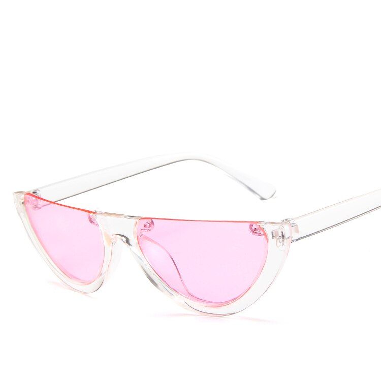 C9Fashion retro lady sunglasses women brand cat sunglasses eye round black mirror blue grils 2019 quality luxury brand design