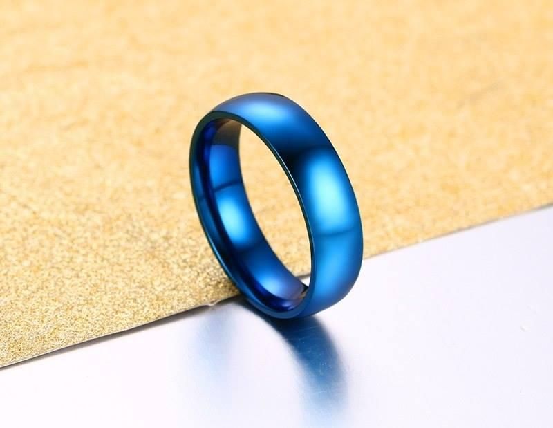 Blue Pated Finger Ring For Men(null)