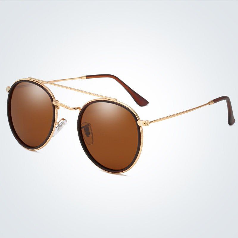 3Brand Design Polarized Sunglasses Round Shades Men Women Driving Sun Glasses Vintage UV400 Sunglass gafas de sol