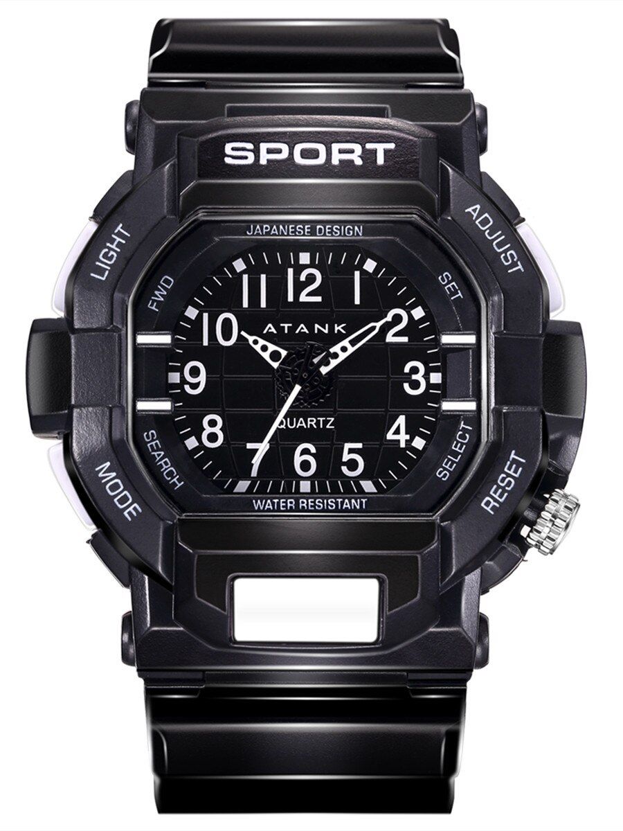 ATANK Brand  Kids Sport Watch men Military Green Waterproof Children Watch Swim relogio masculino